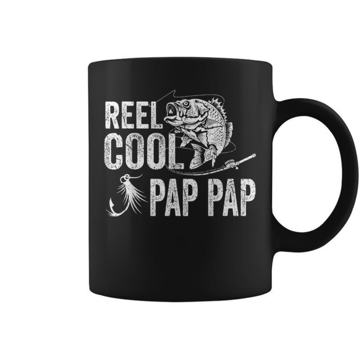 Mens Reel Cool Pap Pap Fishing Fathers Day Gifts Coffee Mug