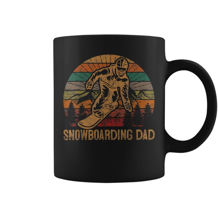 Mens Snowboarding Dad Sunset Snowboard Gift Winter Snowboarder  Coffee Mug