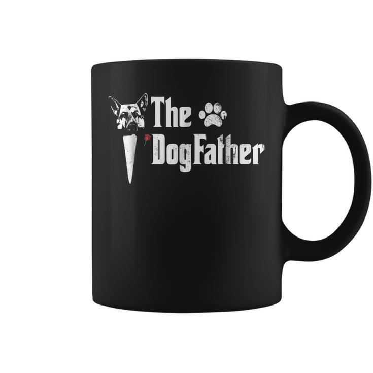 Mens The Dogfather German Shepherd Dog Dad Tshirt Fathers Day Coffee Mug