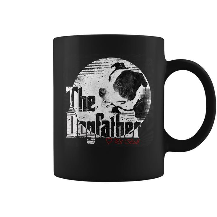 Mens The Dogfather  | Pitbull Dad Dog | Fathers Day Gift Coffee Mug