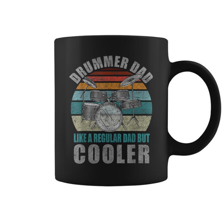 Mens Vintage Drummer Dad Like A Regular Dad Gift For Fathers Day  Coffee Mug
