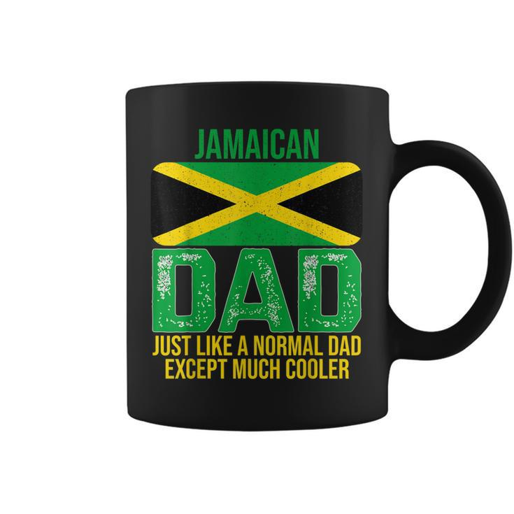 Mens Vintage Jamaican Dad Jamaica Flag Design For Fathers Day  Coffee Mug