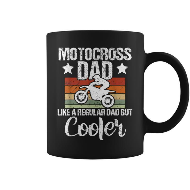 Mens Vintage Motocross Dad Dirt Bike Motocross Dirt Bike  Coffee Mug