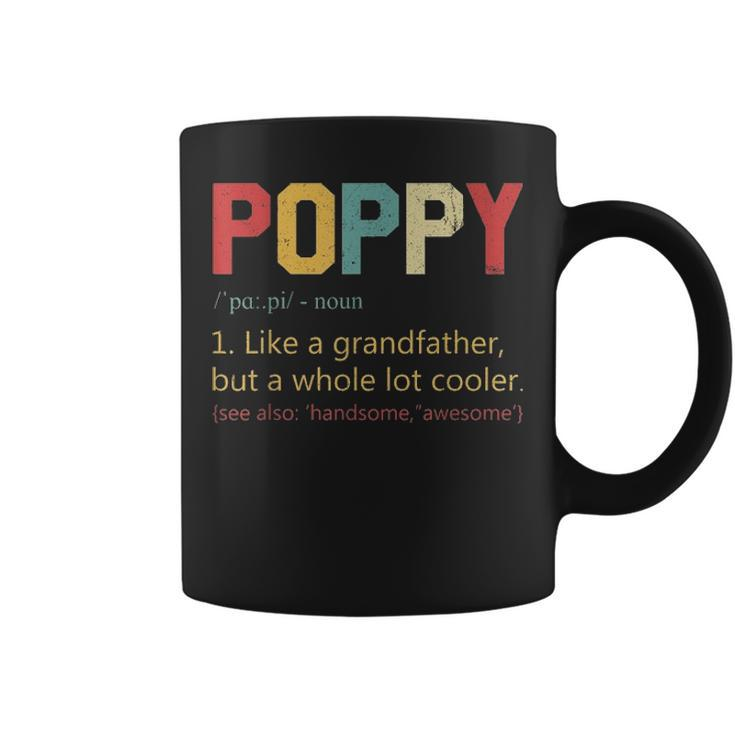 Mens Vintage Poppy Definition T Fathers Day Gifts For Dad Coffee Mug