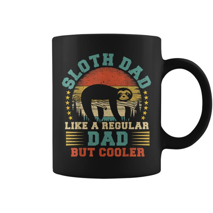 Mens Vintage Sloth Dad Like A Regular Dad Sloth Fathers Day  Coffee Mug