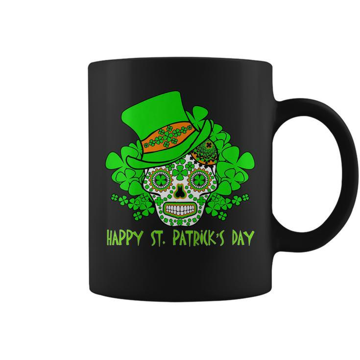 Mens Womens T Shirt Green Skull St Patricks Day Coffee Mug