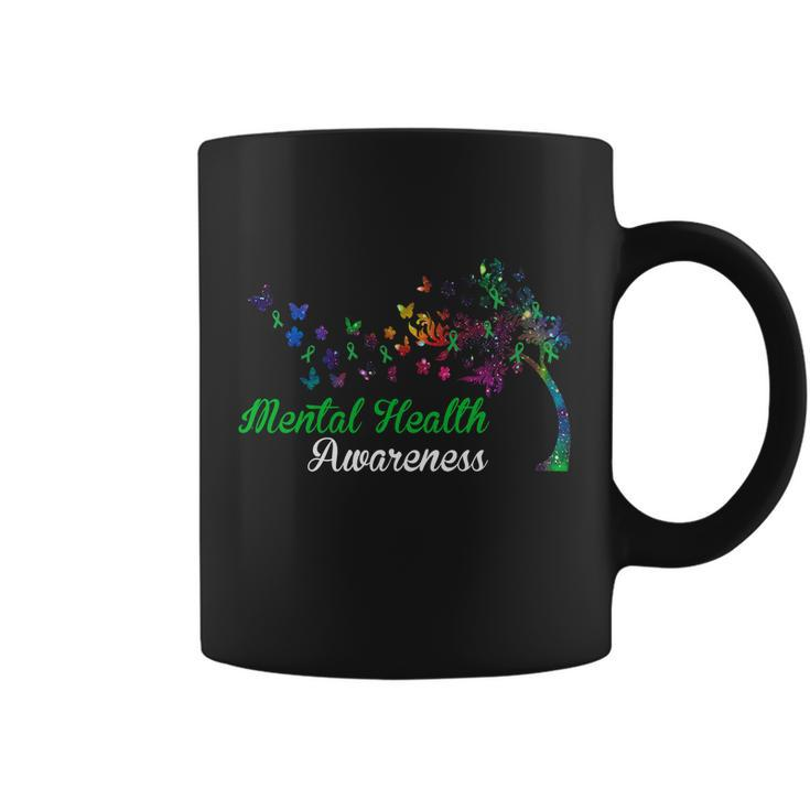 Mental Health Awareness Butterfly Tree Coffee Mug