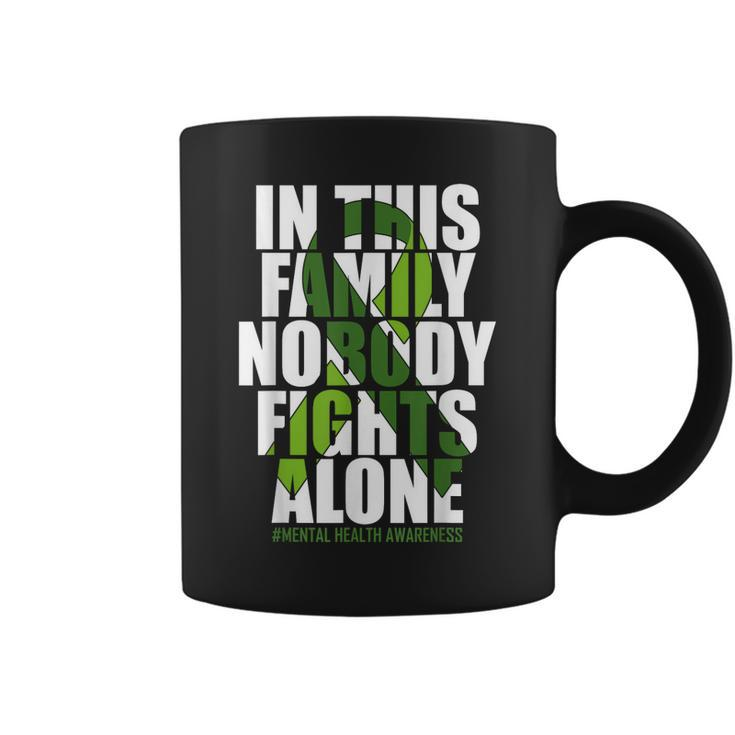 Mental Health Awareness Ribbon Family You Matter Kindness  Coffee Mug