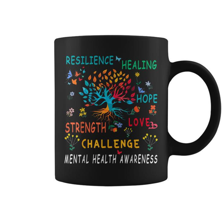 Mental Health Awareness Tree Of Life Hope  Coffee Mug