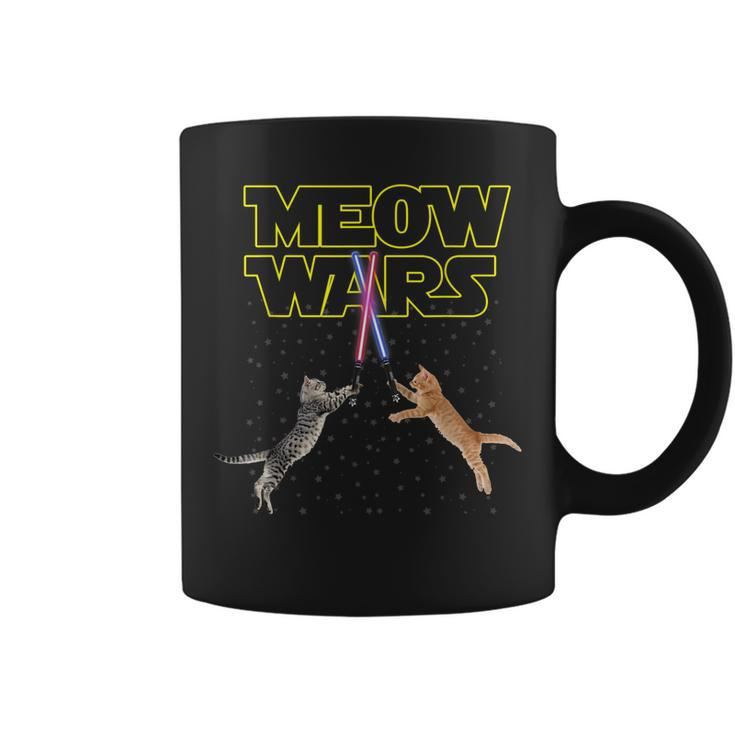 Meow Wars Cat  Funny Gifts For Cats Lovers S  Coffee Mug