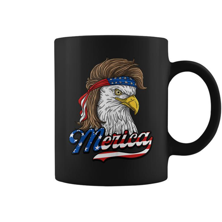 Merica - Patriotic Usa Eagle Of Freedom - 4Th Of July  Coffee Mug