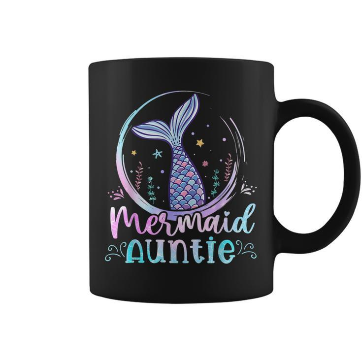 Mermaid Auntie Birthday Mermaid Family Matching Party Squad  Coffee Mug