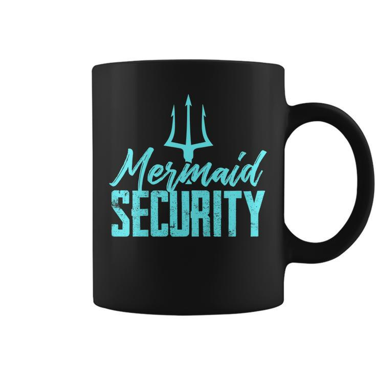 Mermaid Birthday Security Party T Shirt Dad Gift Coffee Mug