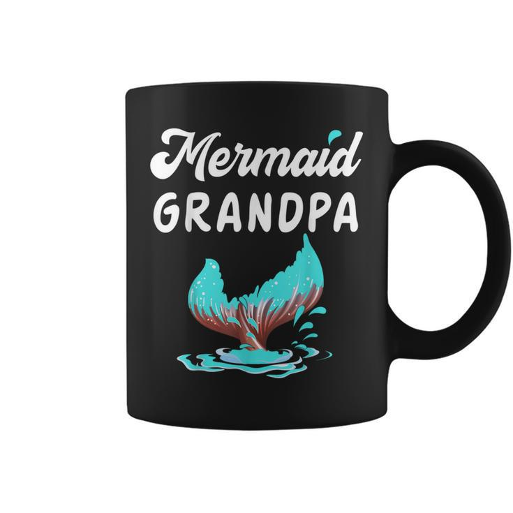 Mermaid Grandpa  Girl Mermaid Party Gift For Mens Coffee Mug