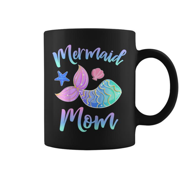 Mermaid Mom T Shirt Birthday Squad Gifts For Women Girls Coffee Mug