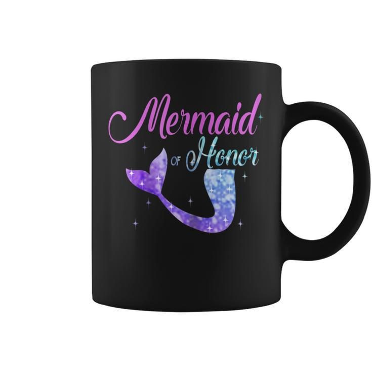 Mermaid Of Honor Maid Bridesmaid Tshirt Mothers Day Gift Coffee Mug
