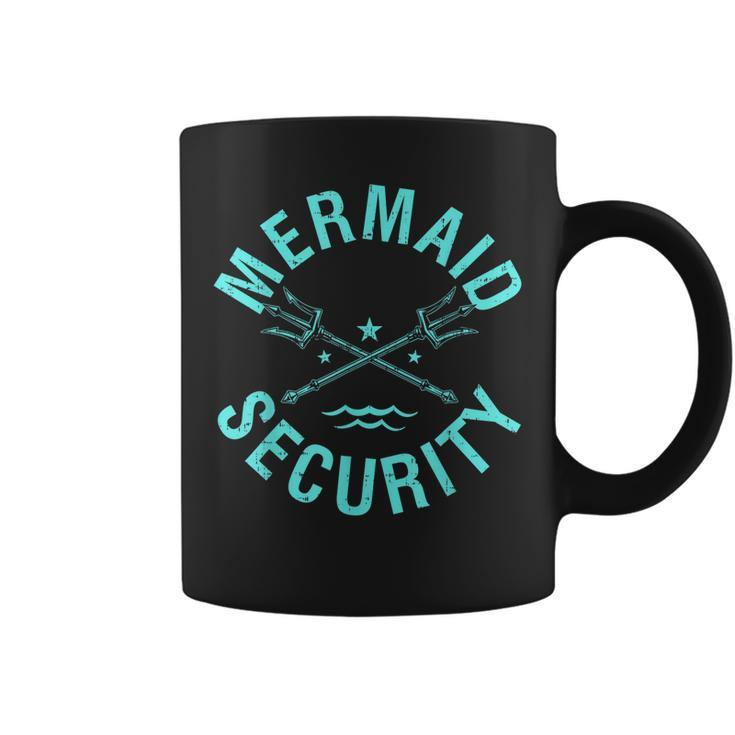 Mermaid Security Birthday Party Mer Dad Merman  Coffee Mug
