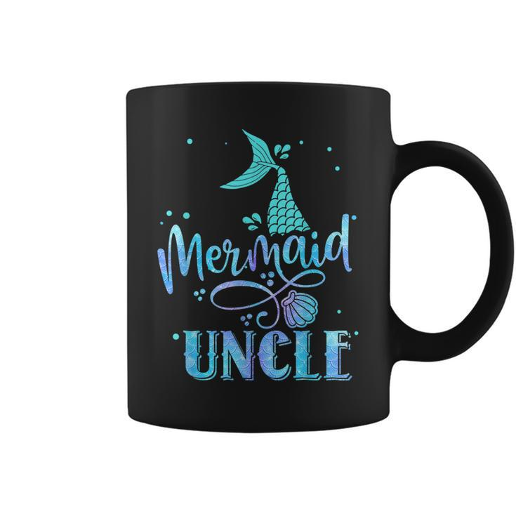 Mermaid Uncle Funny Merman Family Matching Party Squad Coffee Mug