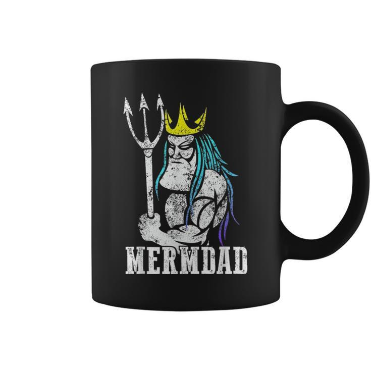 Mermdad Mermaid Dad Fathers Day Birthday Christmas Gift Coffee Mug