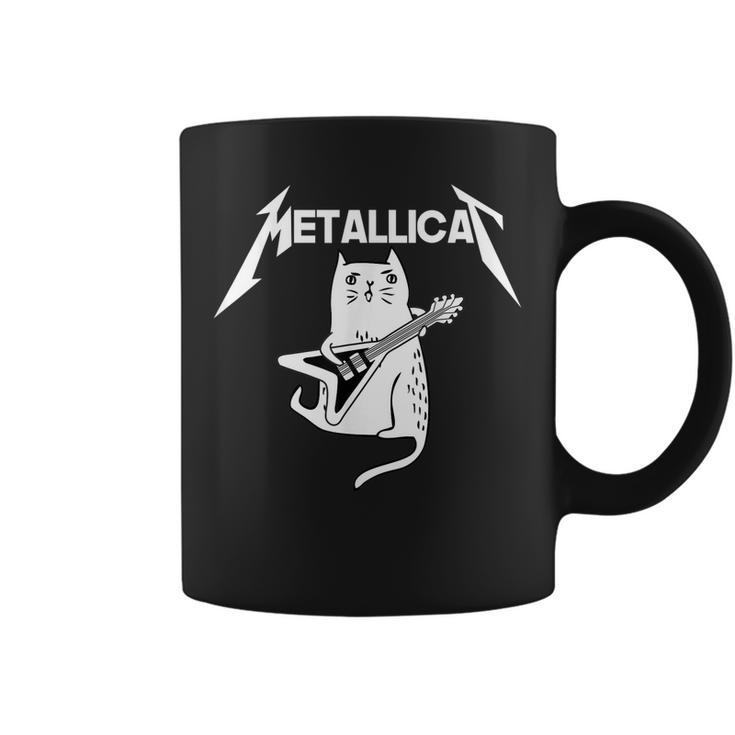Mettalicat Rock Band Guitar Funny Christmas Gift  Coffee Mug