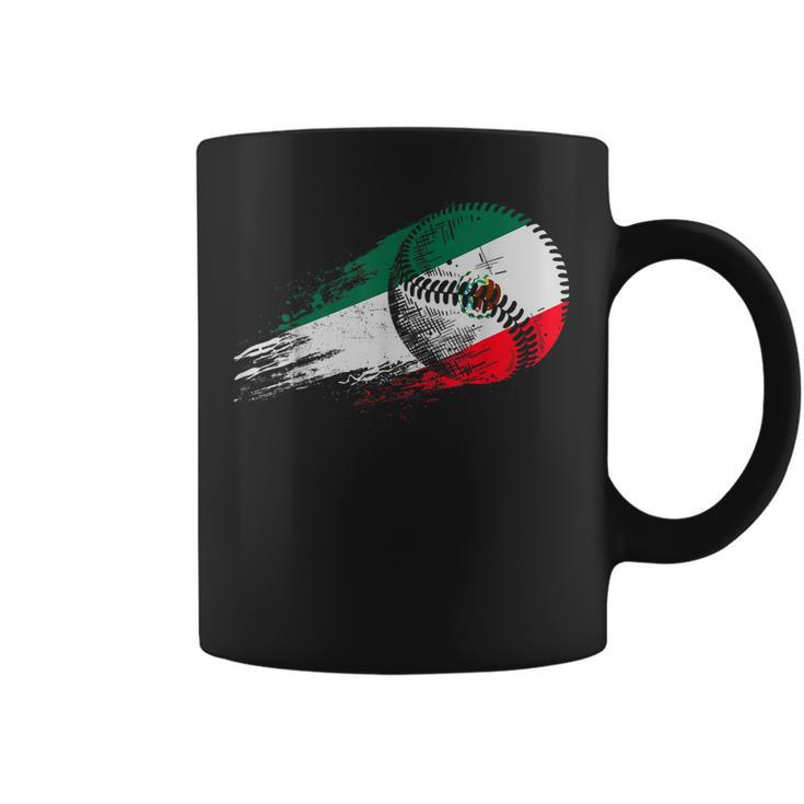 Mexican Baseball Player Mexico Flag Baseball Lover  Coffee Mug