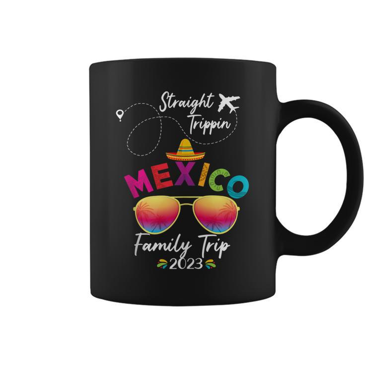Mexico Family Vacation Cancun 2023 Straight Trippin  Coffee Mug