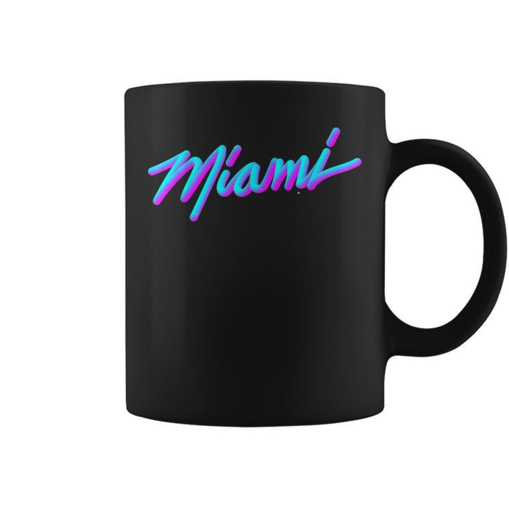 Miami - Vaperwave Synthwave 80S Style Retro Design  Coffee Mug