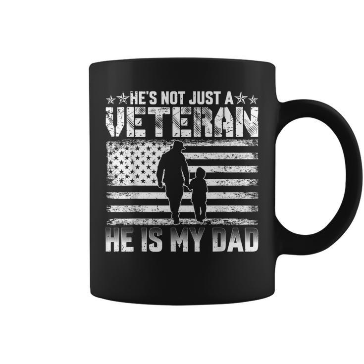 Military Family Veteran Support My Dad Us Veteran Patriotic  Coffee Mug