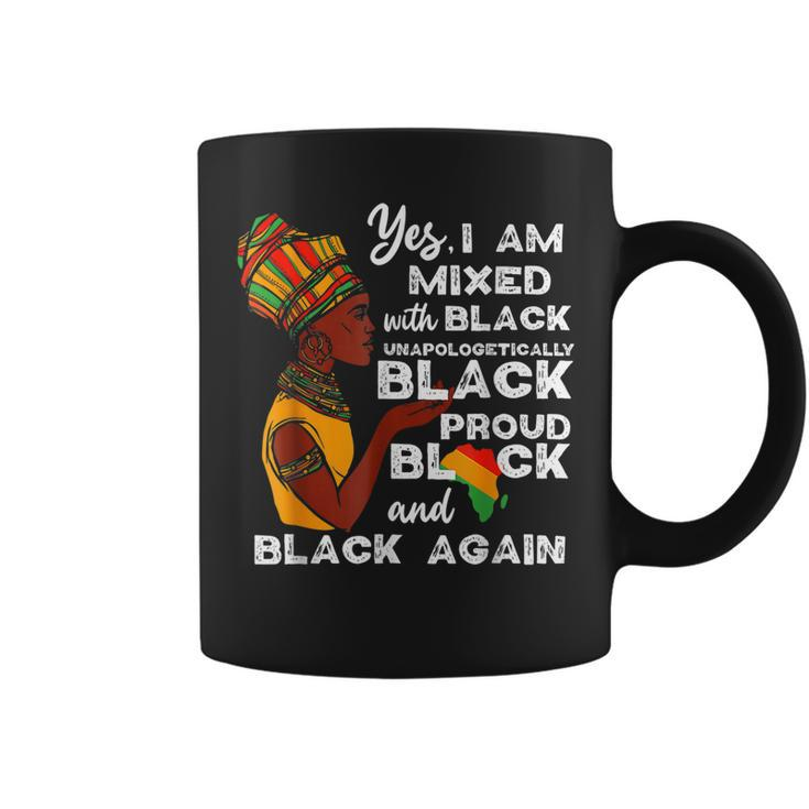 Mixed Unapologetically Proud Black Pride History  Coffee Mug