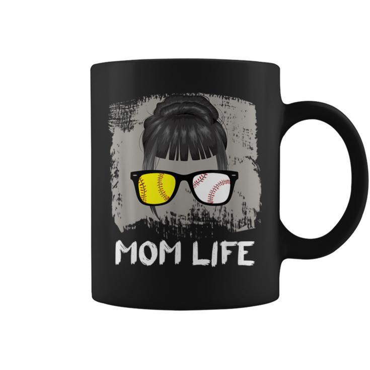 Mom Life Sport Mother Sunglasses Softball Baseball T Coffee Mug