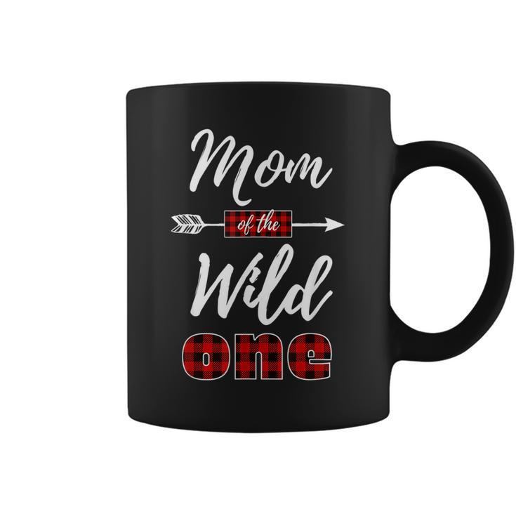 Mom Of The Wild One Buffalo Plaid Lumberjack 1St Birthday  Coffee Mug