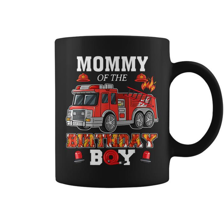 Mommy Of The Birthday Boy Firetruck Firefighter Party  Coffee Mug
