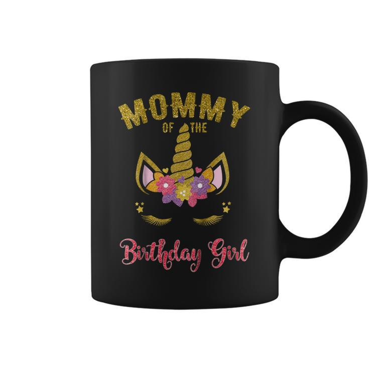 Mommy Of The Birthday Girl  Unicorn Matching Outfit Coffee Mug