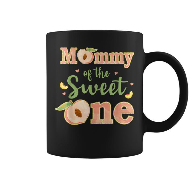 Mommy Of The Sweet One 1St Birthday Matching Family Peach  Coffee Mug