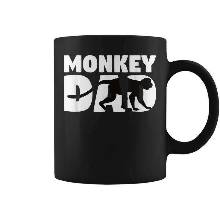 Monkey Dad  Monkey Zoo Animal Lover Gift For Father Coffee Mug