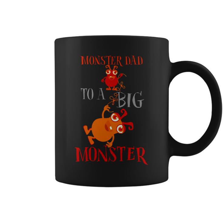 Monster Dad To A Big Monster Halloween Single Dad S Coffee Mug
