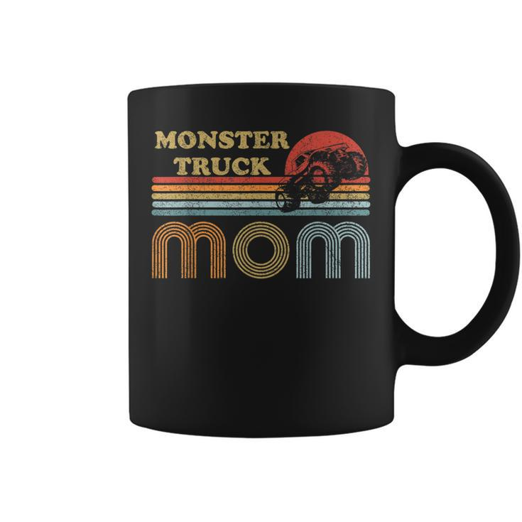 Monster Truck Mom  Vintage Sunset Retro Horizon Lines  Coffee Mug