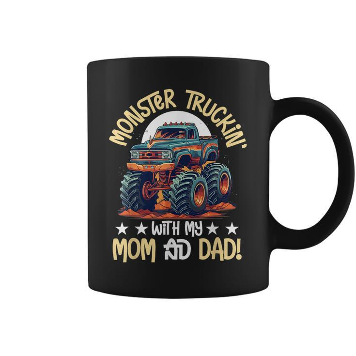 Monster Truck Toddler Monster Truckin With My Mom And Dad Coffee Mug