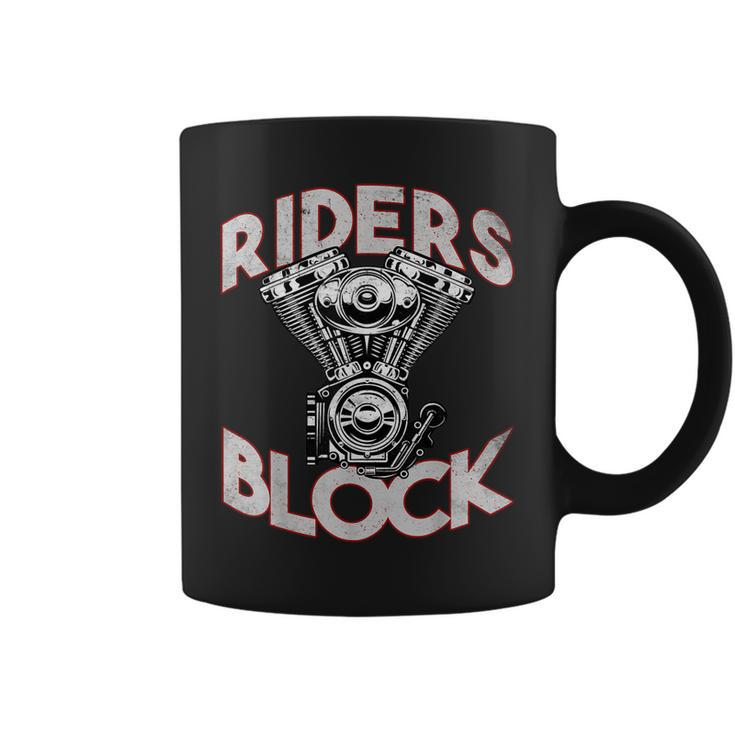 Motorcycle Engine Vintage Riders Block Garage Auto Mechanic  Coffee Mug