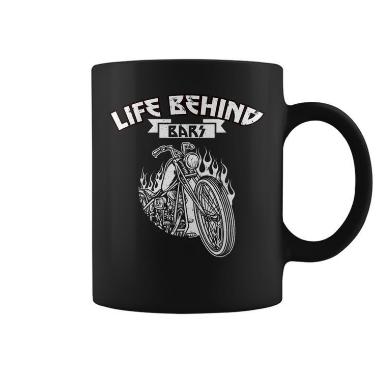 Motorcycle Life Biker Behind Bars Coffee Mug