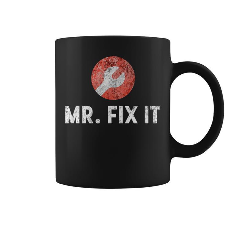 Mr Fix It Funny Plumber Gift For Dad Coffee Mug