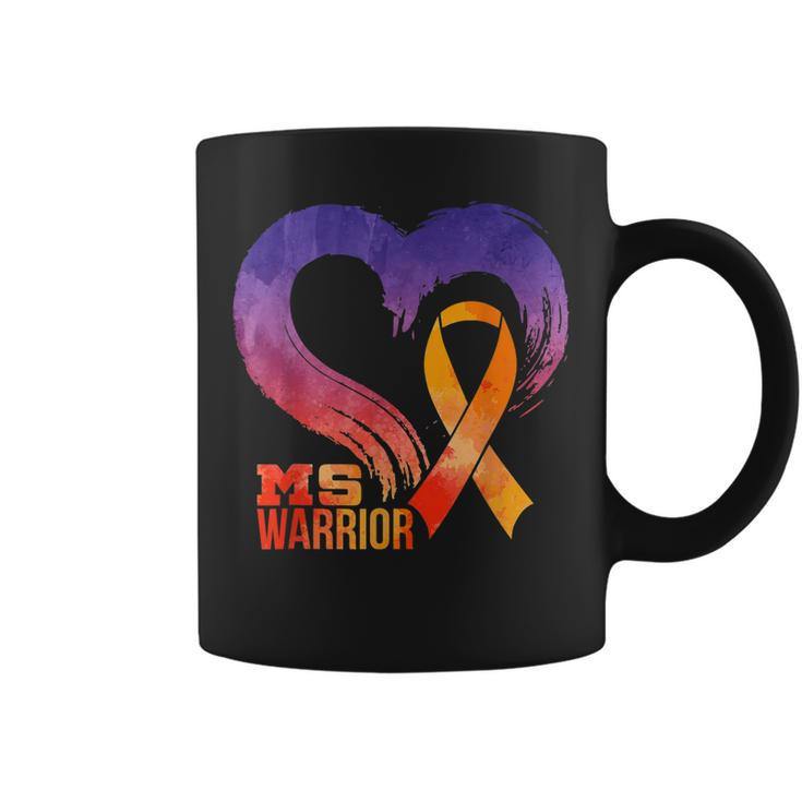 Ms Warrior Heart Multiple Sclerosis Awareness Month  Coffee Mug