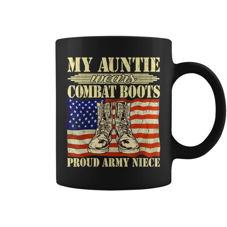 My Auntie Wears Combat Boots Military Proud Army Niece Gift Coffee Mug