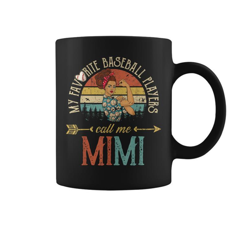 My Favorite Baseball Players Call Me Mimi Women Grandma Coffee Mug