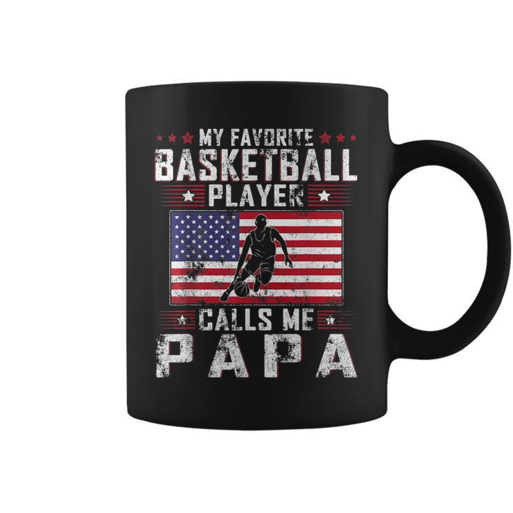 My Favorite Basketball Player Calls Me Papa Father Day Gift For Mens Coffee Mug