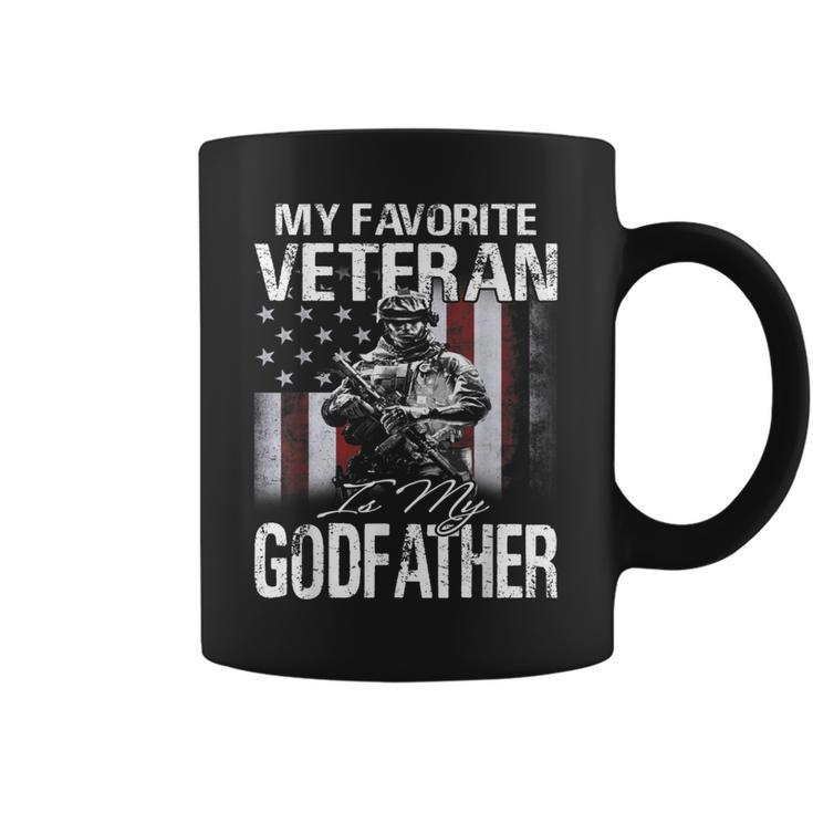 My Favorite Veteran Is My Godfather Usa Flag  Coffee Mug