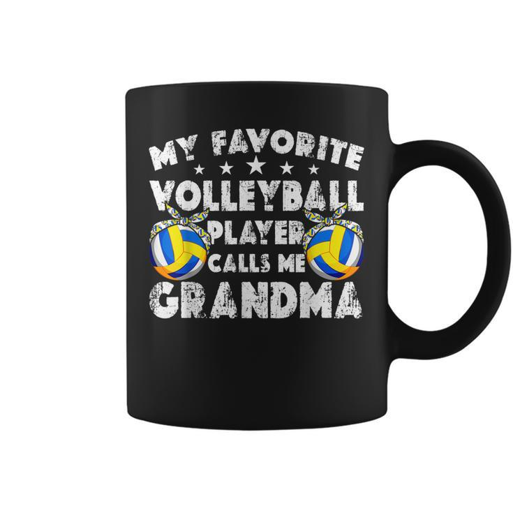 My Favorite Volleyball Player Calls Me Grandma Mothers Day  Coffee Mug