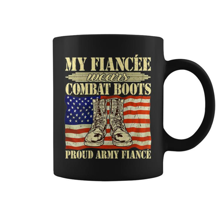 My Fiancee Wears Combat Boots Military Proud Army Fiance Gift For Mens Coffee Mug