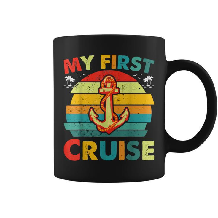 My First Cruise Men Women Girls And Boys Funny Cruise Trip  Coffee Mug