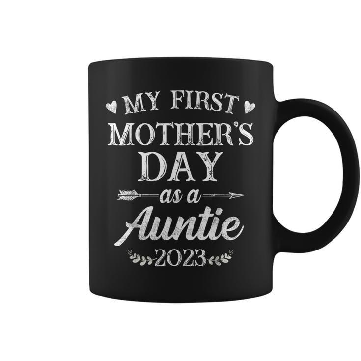 My First Mothers Day As A Auntie Mothers Day 2023  Coffee Mug